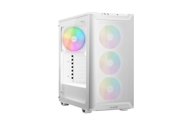 Boîtier PC be quiet! Pure Base 501 LX ATX blanc avec 3 ventilateurs Light Wings LX 120 mm et 1 ventilateur Light Wings LX 140 mm inclus, USB 3.2 Gen. 2 Type C