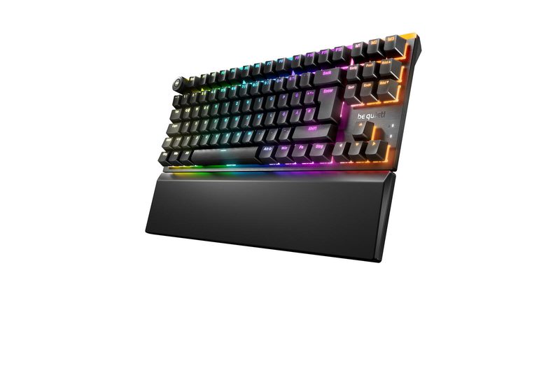 Clavier gaming Be Quiet Light Mount TKL Silent Linear filaire RGB-LED, disposition DE