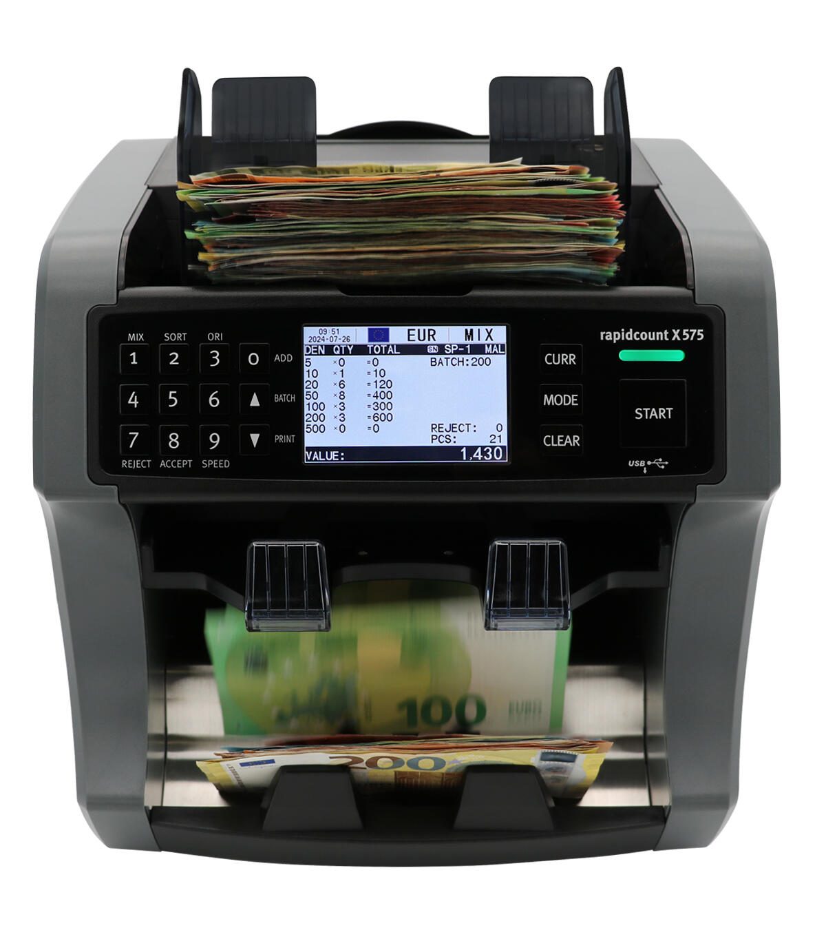 Compteur de billets X 575 ratiotec