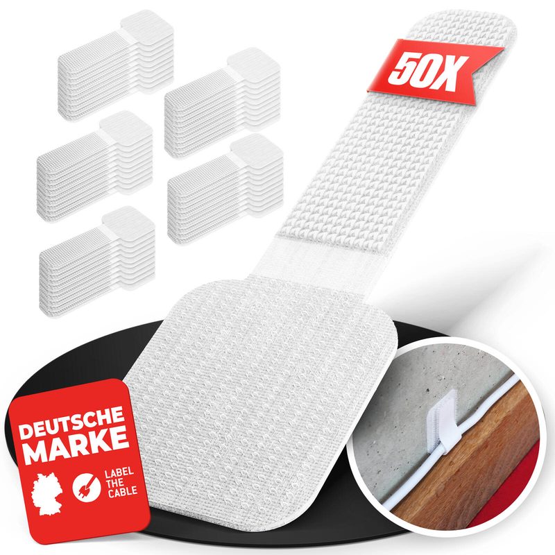 LTC WALL STRAPS Blanc - 50 pièces