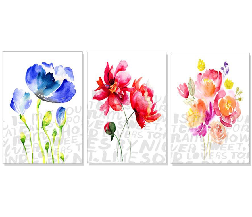 LUMA Set de posters Joie des fleurs