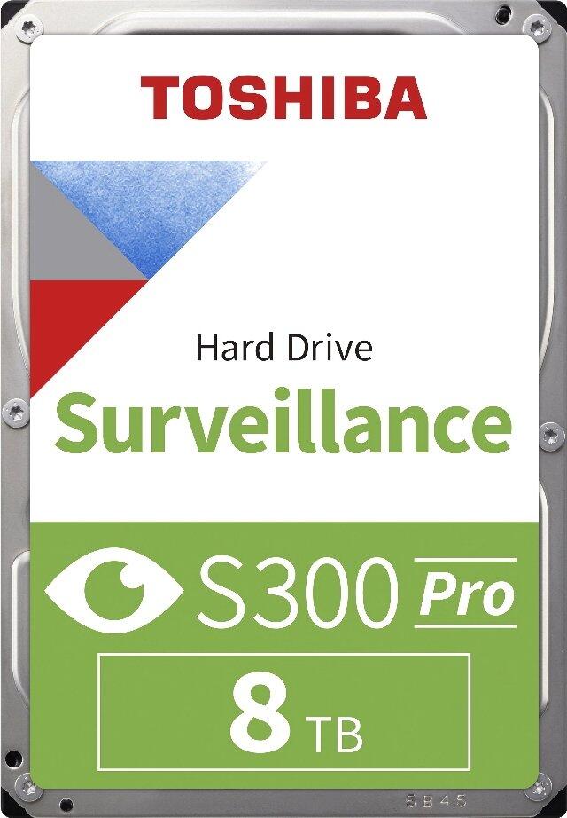 Toshiba S300 PRO Surveillance 8 To, 3,5" SATA HDD, 7200 RPM, 512 Mo CMR