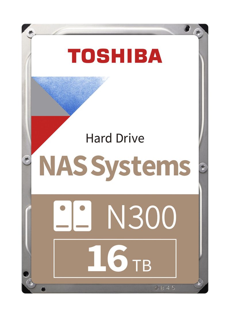Disque dur interne NAS Toshiba N300 16 To, 3,5 pouces SATA, 7200 tr/min, 512 Mo CMR