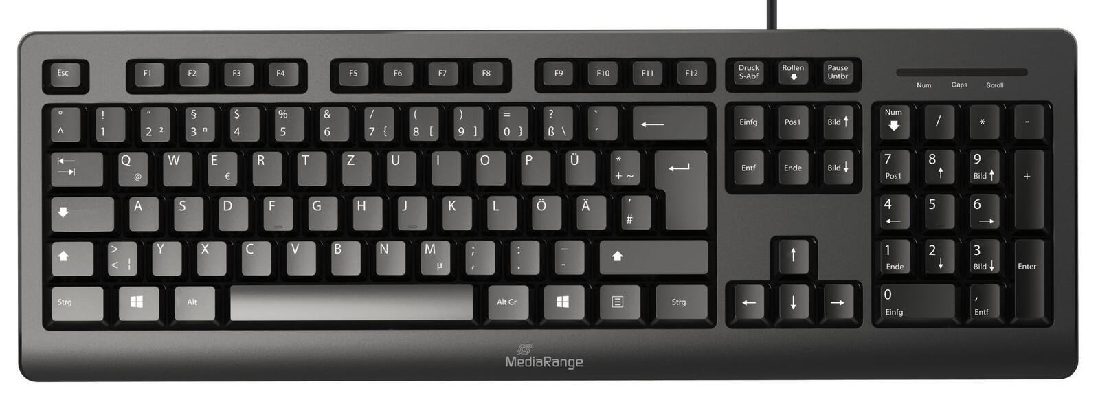 Clavier filaire MediaRange MROS109 noir