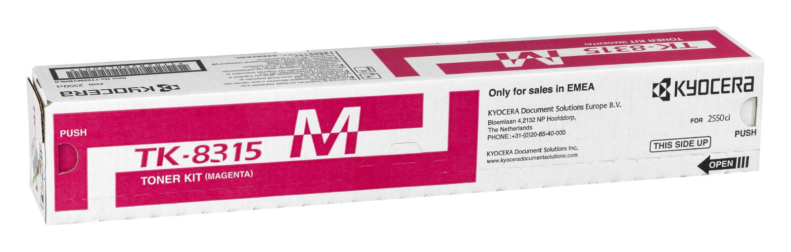 Cartouche de toner magenta Kyocera Original TK-8315M 6 000 pages (1T02MVBNL0) pour TASKalfa 2550ci