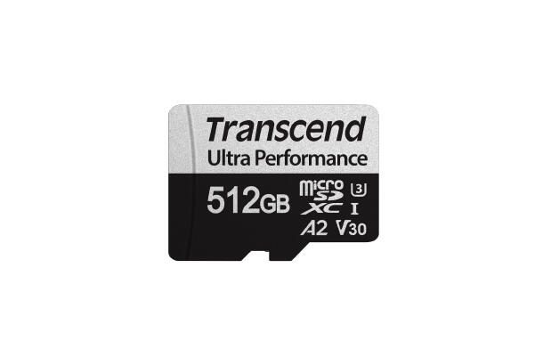 Transcend Carte mémoire USD340S 512 Go MicroSDXC, UHS-I, Classe 3 (U3), A2, Noir