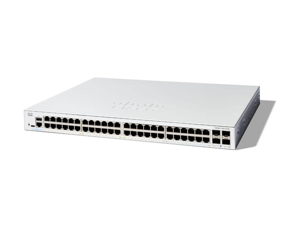 Switch Cisco Catalyst 1300-48T-4G géré L3 24x 1 GbE + 4x 1 GbE SFP