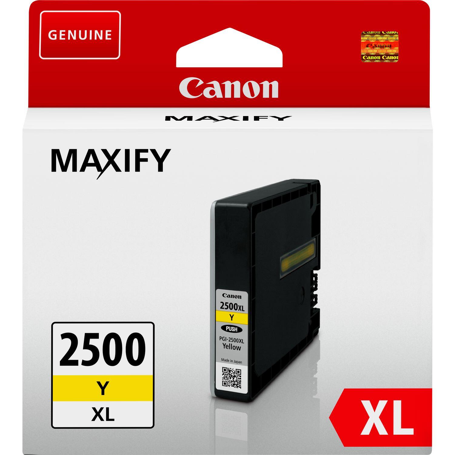Cartouche d'encre Canon Original PGI-2500XL Y jaune - 1 520 pages