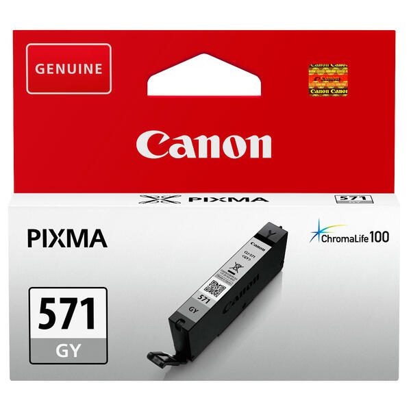 Cartouche d'encre originale Canon CLI-571GY - Gris (0389C001)