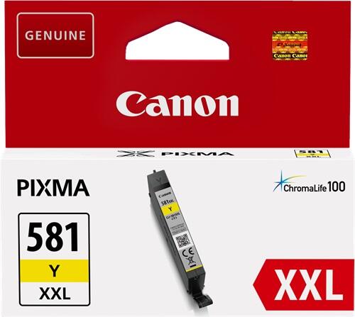Cartouche d'encre originale Canon CLI-581XXL Y jaune (1997C001)