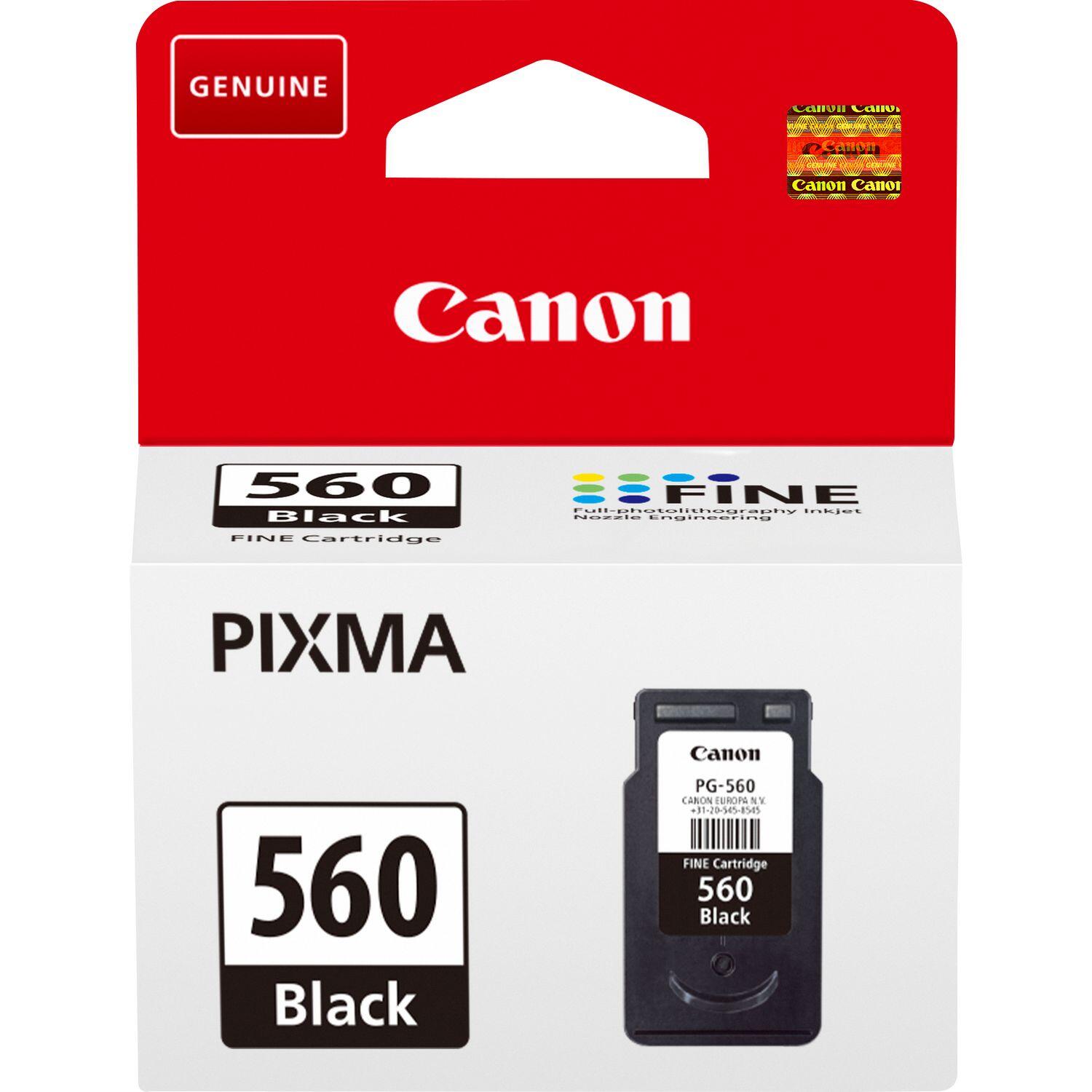 Cartouche d'encre originale Canon PG-560 - noir 180 pages