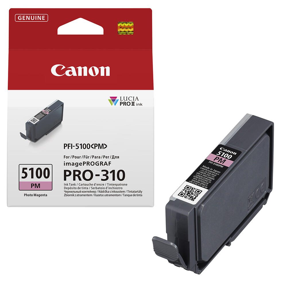 Cartouche d'encre originale Canon PFI-5100 PM – Photo magenta 6957C001