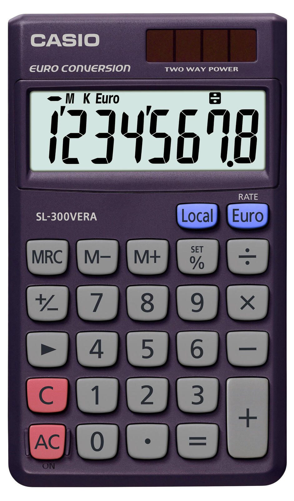 Calculatrice CASIO SL-300VERA bleu foncé