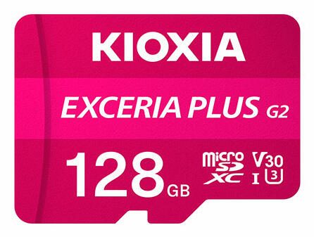 Kioxia Exceria Plus G2 microSDXC 128 Go UHS-I, Class 3 (U3), A1, Rose