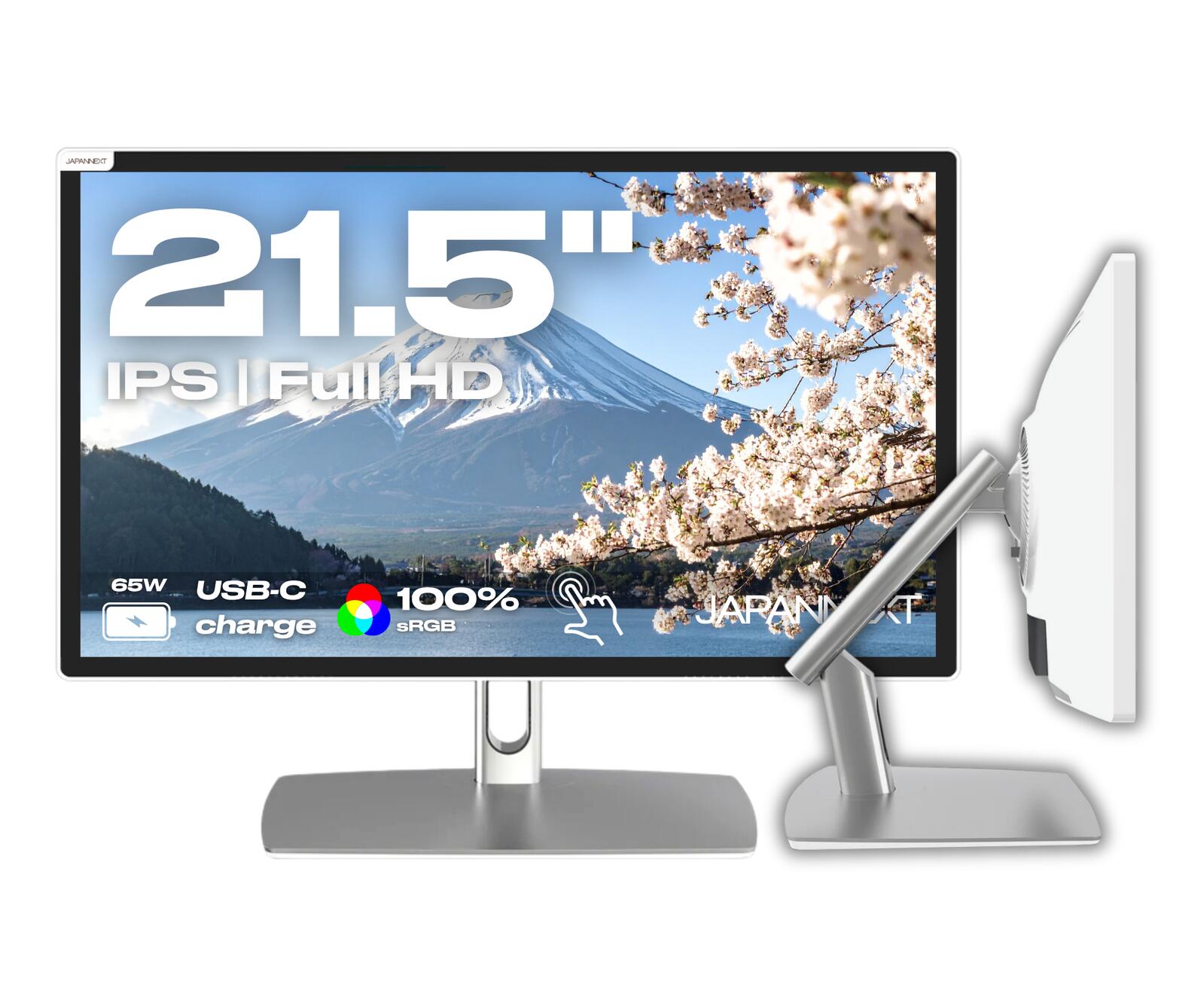 Écran tactile Full HD JapanNext 54,61 cm (21,5 pouces) 1920x1080 pixels, écran IPS, 8 ms, 75 Hz, AMD FreeSync, HDMI, tactile