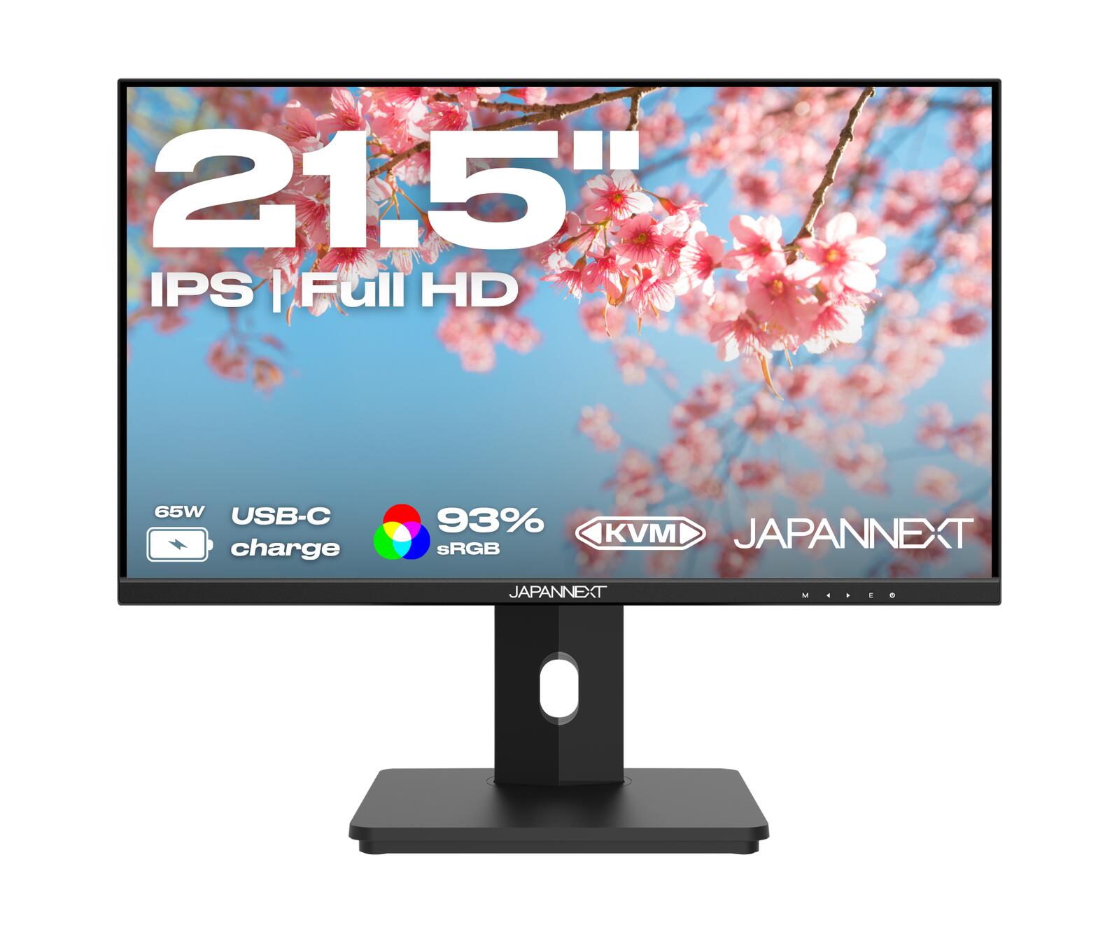 Moniteur Full HD JapanNext 54,6 cm (21,5") 1920x1080 pixels, écran IPS, 14 ms, 75 Hz, AMD FreeSync, HDMI
