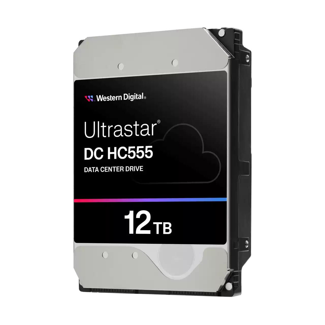 WD Ultrastar DC HC555 HDD SAS - 12 To interne, 3,5'' (8,9 cm), SAS 12 Gb/s, 7200 tr/min, 512 Mo