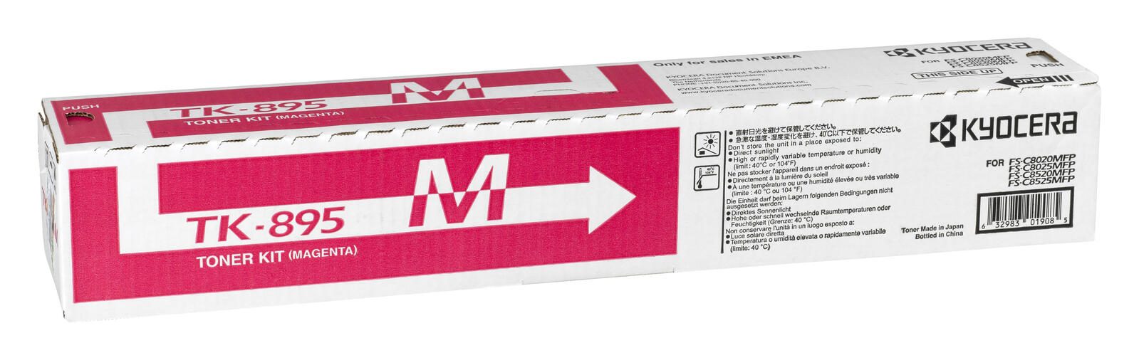 Kyocera Original TK-895M toner magenta 6 000 pages (1T02K0BNL0) pour FS-C8020MFP, C8025MFP, C8520MFP, C8525MFP