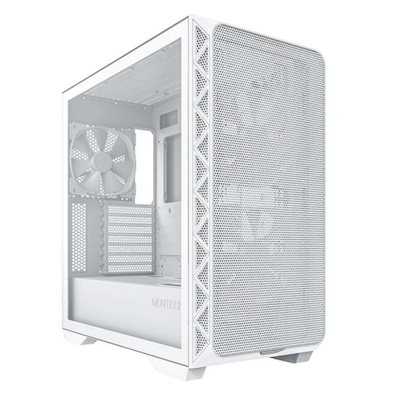 Boîtier PC Montech Air 903 Base Mid-Tower Blanc ATX/Micro ATX/Mini-ITX, boîtier ultra-refroidi, grille avant en mesh
