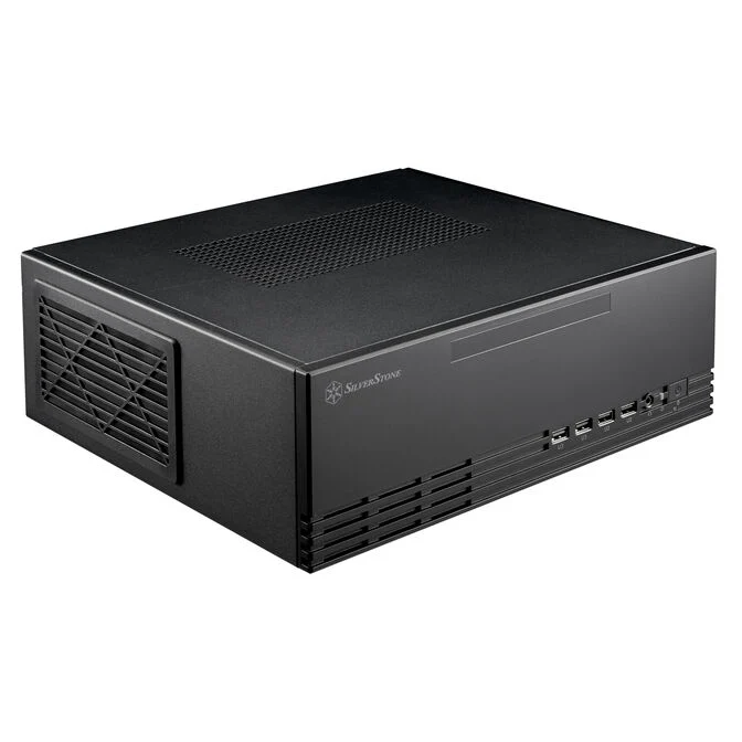 Boîtier SilverStone SST-ML11B Milo Slim HTPC Micro-ATX - noir