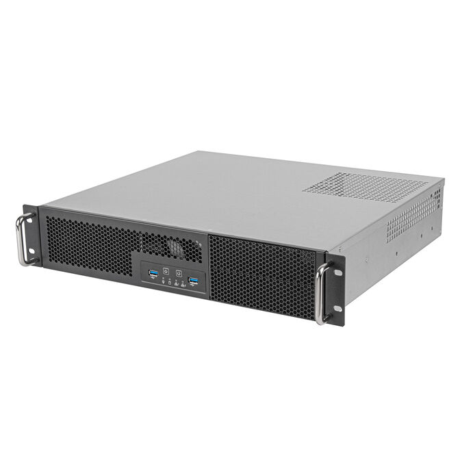 Boîtier serveur rackmount SilverStone SST-RM23-502-MINI - 2U, Micro-ATX - noir