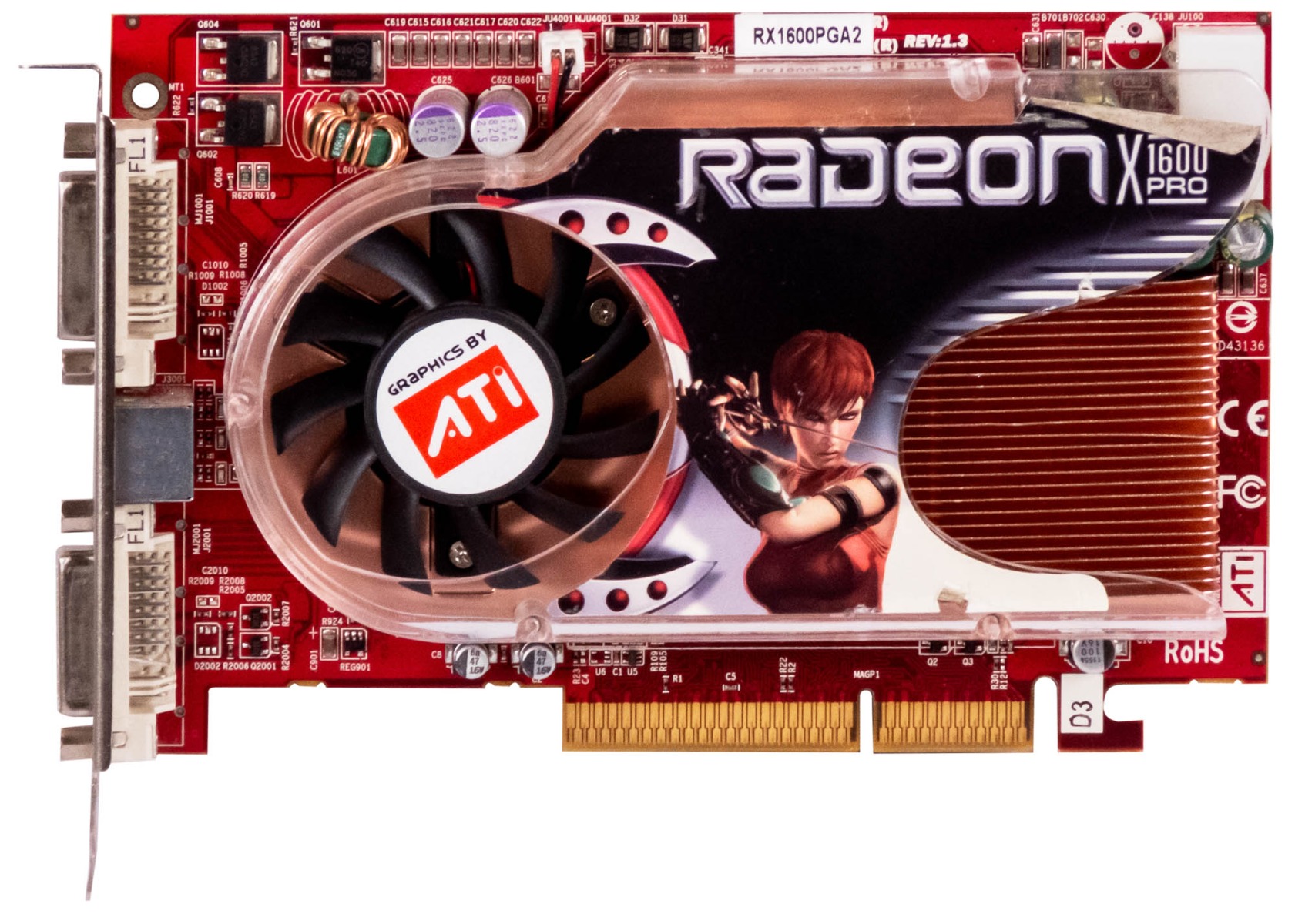GECUBE ATI RADEON X1600 PRO 256MB RX1600PGA2-D3 AGP