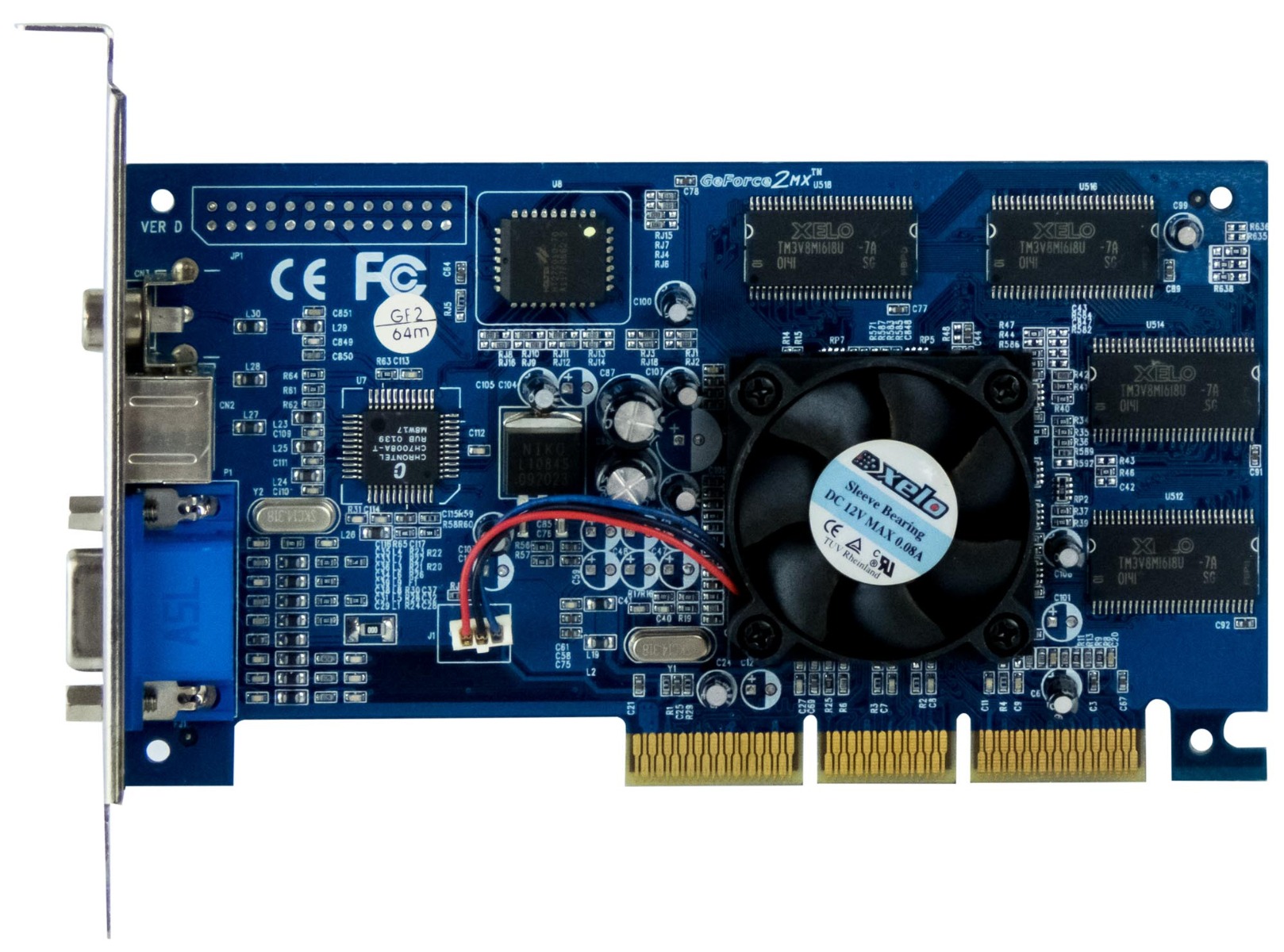 XELO NVIDIA GeForce2 MX200 64 Mo AGP