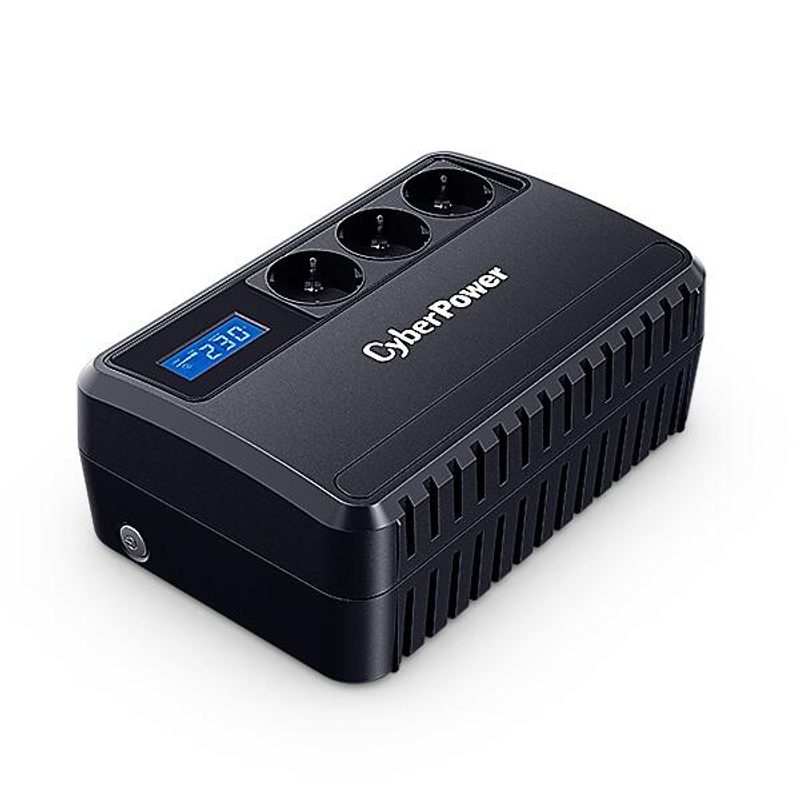 CyberPower BU650EULCD Onduleur de secours 650 VA, 360 Watt, 3 prises Schuko