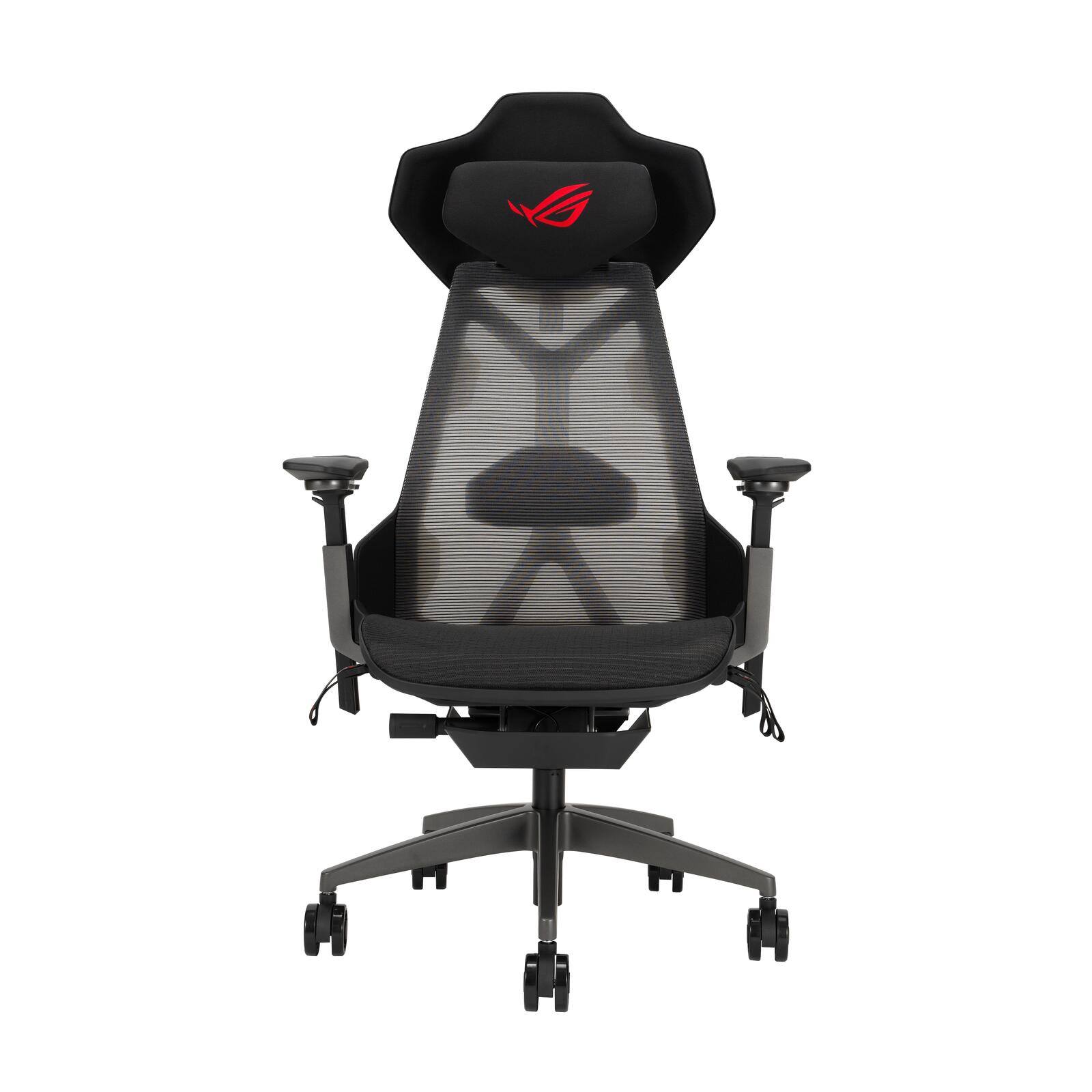 Fauteuil gaming ergonomique ASUS ROG Destrier Ergo avec repose-bras à 360°, panneau acoustique et cadre en aluminium