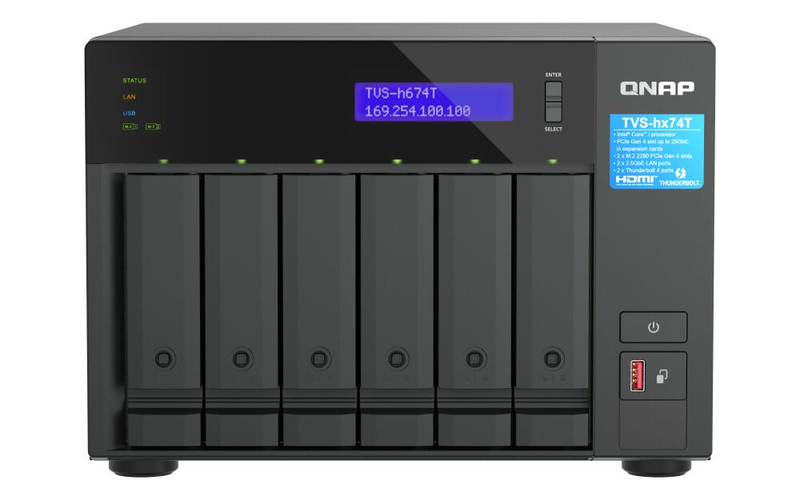 Boîtier NAS QNAP TVS-h674T-i5-32G 6 baies