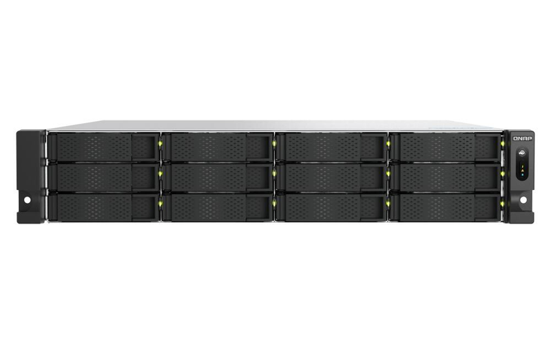 NAS QNAP TS-h1277AXU-RP, boîtier vide 12 baies
