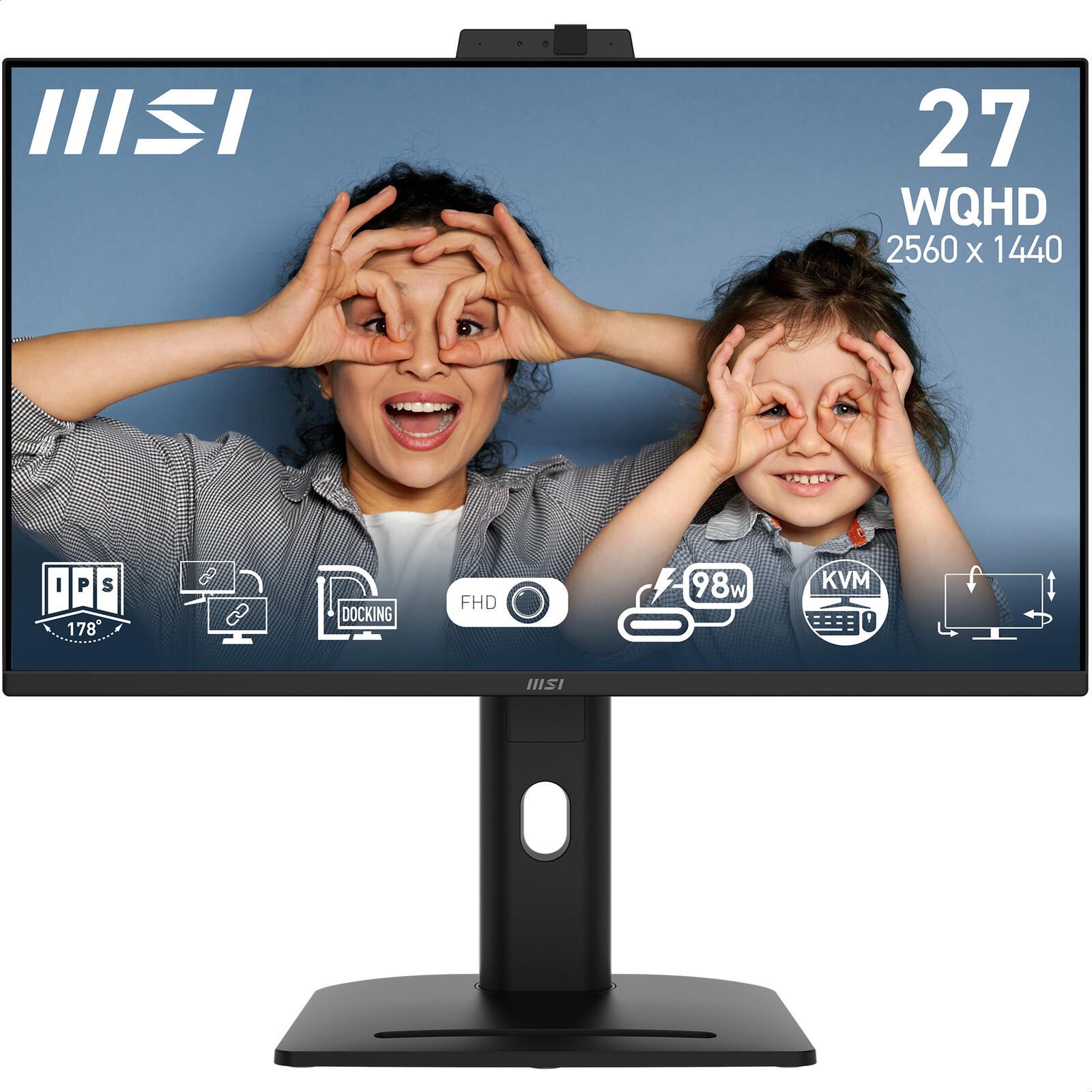 Écran MSI PRO MP275QPDGDE 27" WQHD (2560 x 1440), 100 Hz, 4 ms