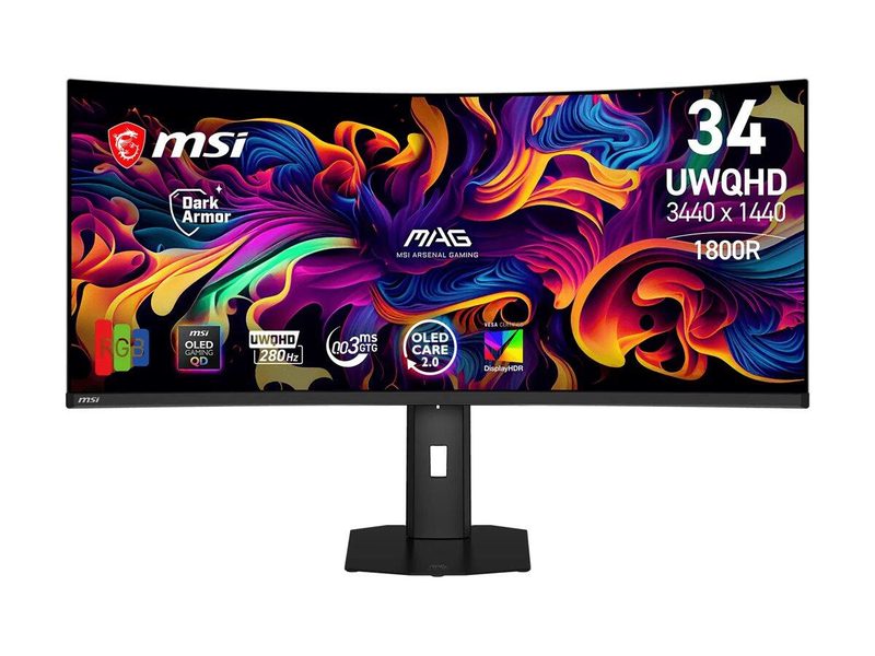Écran Gaming MSI MAG 341CQPDE QD-OLED X28 86,8 cm (34") Ultra Wide QHD