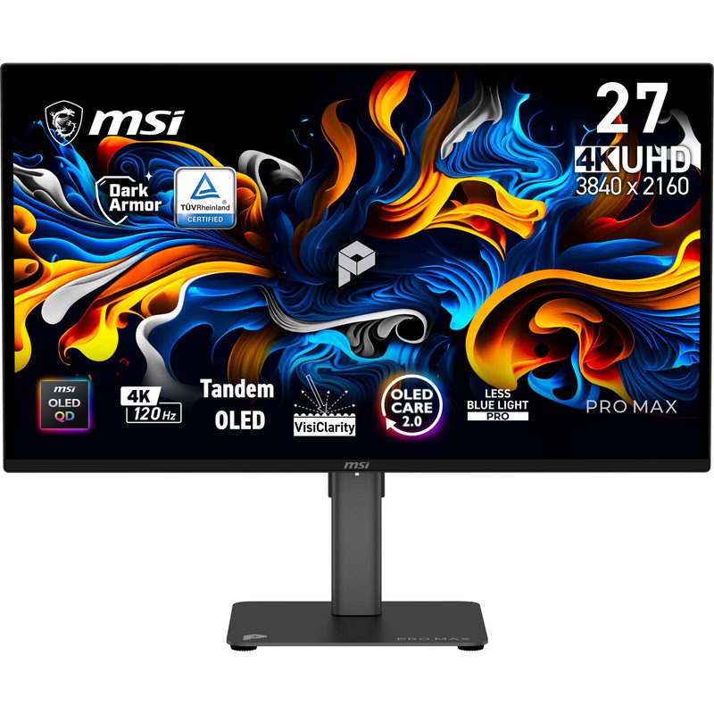 Écran MSI Pro MAX 271UPX12G 67,3 cm (26,5") 4K QD-OLED