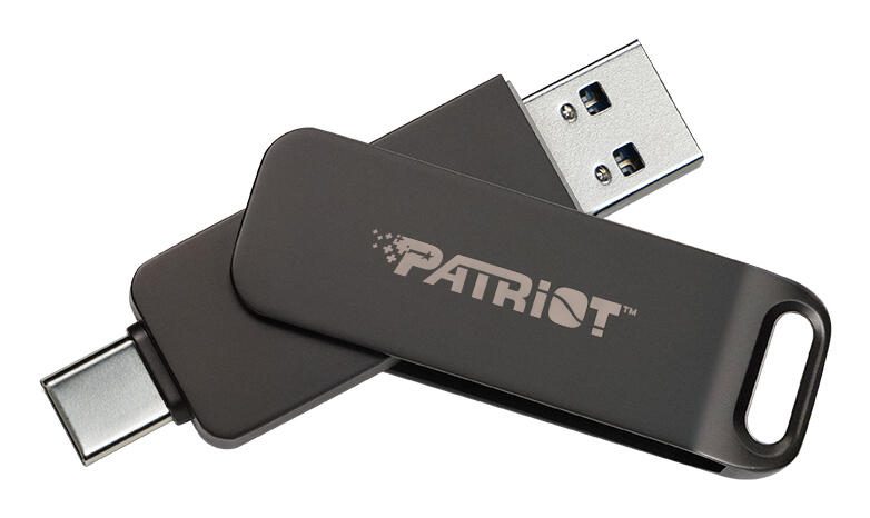 PATRIOT Rage R550 Clé USB 1 To - USB Type-A / USB Type-C 3.2 Gen 1 (3.1 Gen 1), Noir