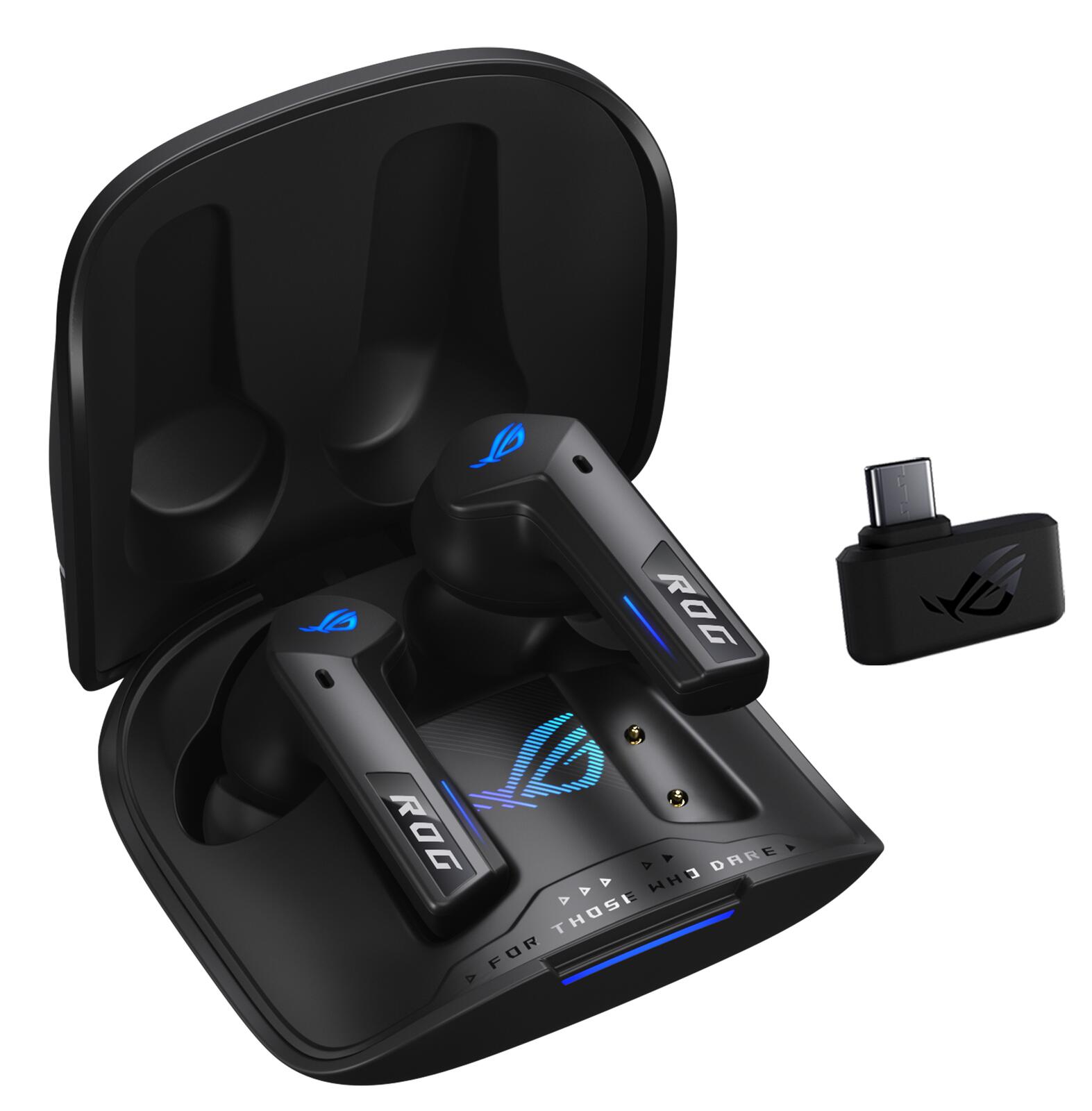 Casque audio sans fil ASUS ROG Cetra True Wireless SpeedNova RGB In-Ear, noir (technologie ROG SpeedNova Wireless, micro IA, suppression du bruit ANC)