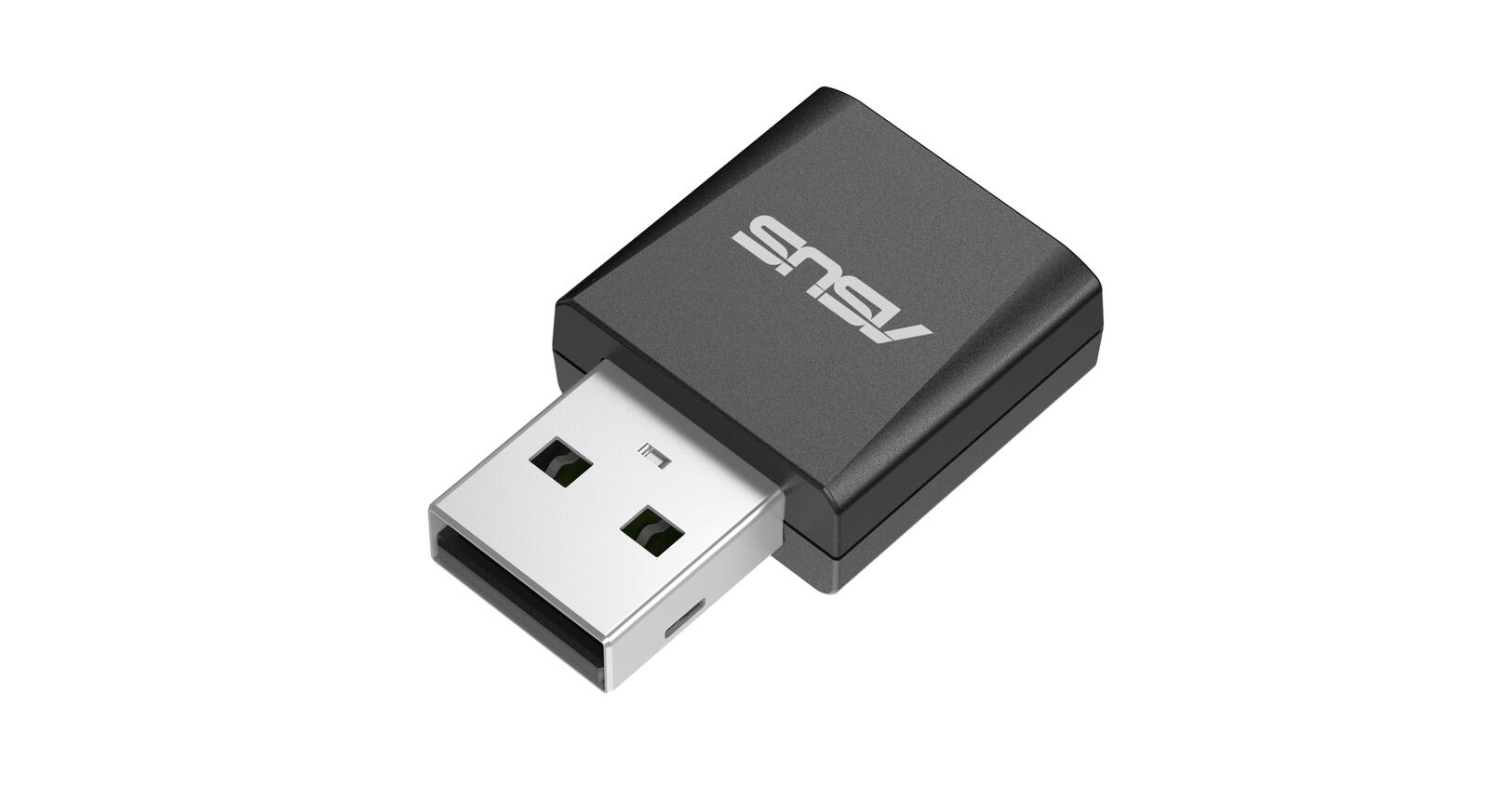 ASUS USB-BE92 Nano Adaptateur WiFi 7 Nano Tri-Band BE6500, bande 6 GHz, compatible 4096-QAM, Plug and Play, Windows 10 & 11