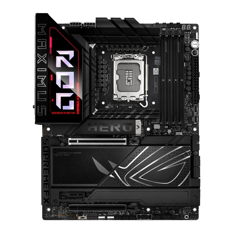 Carte mère ASUS ROG MAXIMUS Z890 HERO, ATX, mémoire DDR5, 6x M.2, 4x SATA, 20x ports USB, PCIe 5.0, WiFi 7