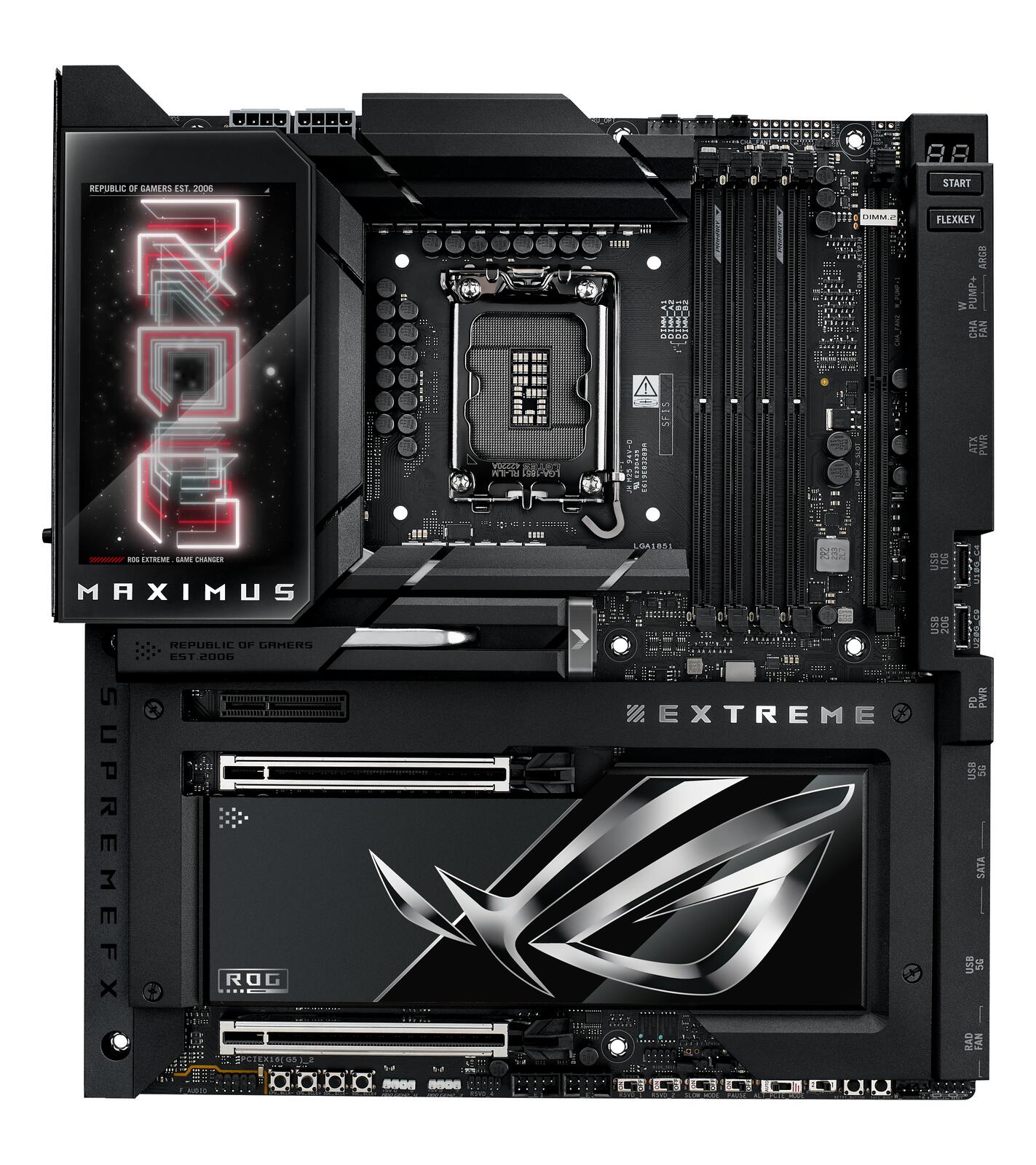 Carte mère ASUS ROG MAXIMUS Z890 EXTREME LGA 1851, E-ATX, DDR5, 4x M.2, 4x SATA, 20x ports USB, PCIe 5.0, WiFi 7