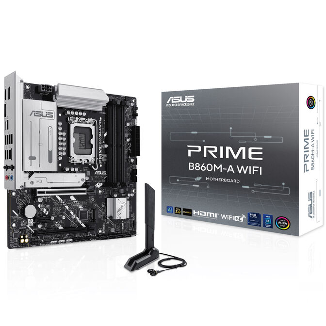Carte mère ASUS Prime B860M-A WiFi, socket LGA 1851, Intel B860, Micro-ATX, DDR5