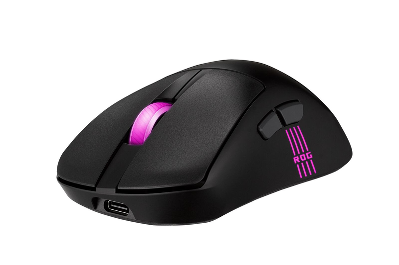 Souris gaming ASUS ROG Keris II Origin Black, ergonomique FPS eSport 65 g, ROG AimPoint Pro, sans fil ROG SpeedNova, Bluetooth, USB-C
