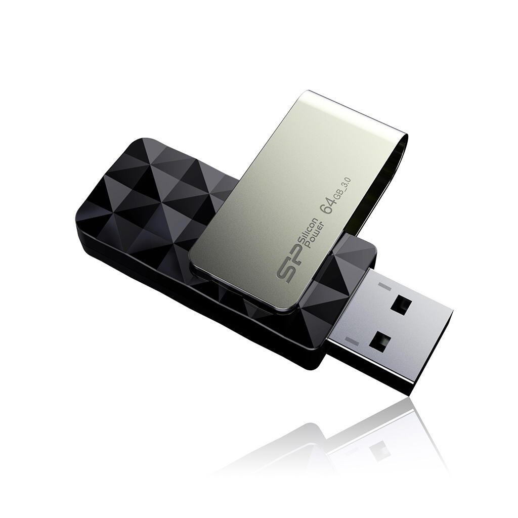 Clé USB Silicon Power Blaze B30 64 Go USB Type-A 3.2 Gen 1 (3.1 Gen 1), Noir