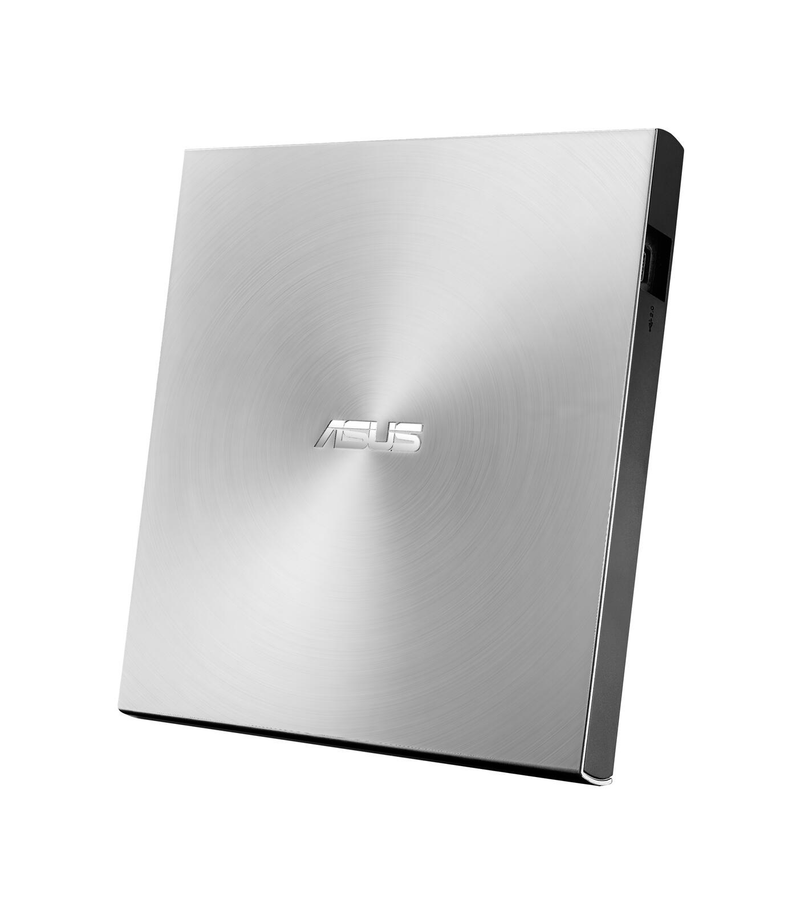 Graveur DVD externe ultra-mince ASUS Zen Drive 2 (incl. 2 disques M-Disc, logiciel de gravure Nero et application Nero Backup, vitesse 8x DVD±R, 6x DVD±R DL, 5x DVD-RAM, USB 2.0) argent