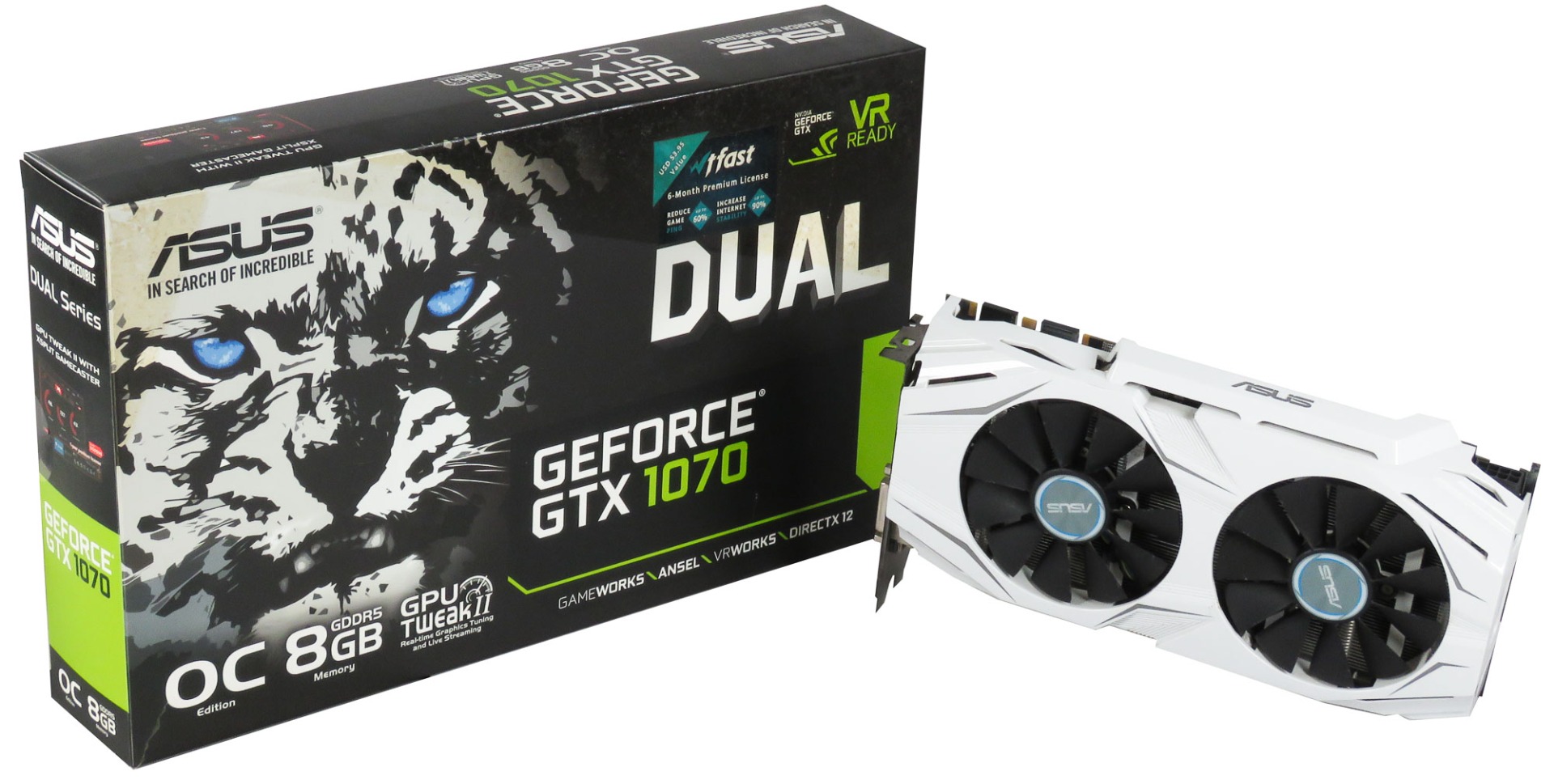 ASUS NVIDIA GEFORCE GTX 1070 DUAL OC 8 Go DUAL-GTX1070-O8G PCIe