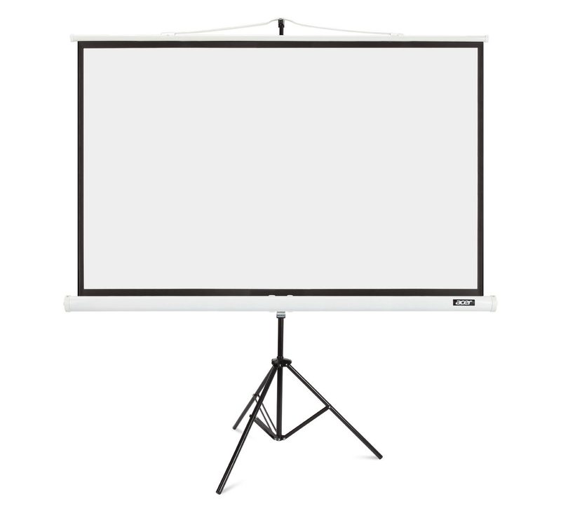 Toile de projection sur trépied Acer T82-W01MW 205 cm 82,5 pouces blanc mat, 16:10, 174 x 109 cm, facteur de gain 1.0, polyester lavable