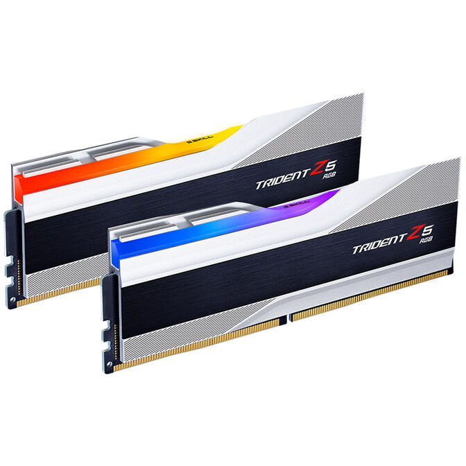 G.Skill Trident Z5 RGB DDR5-6000 RAM, CL30, XMP - Kit Dual 64 Go, argent