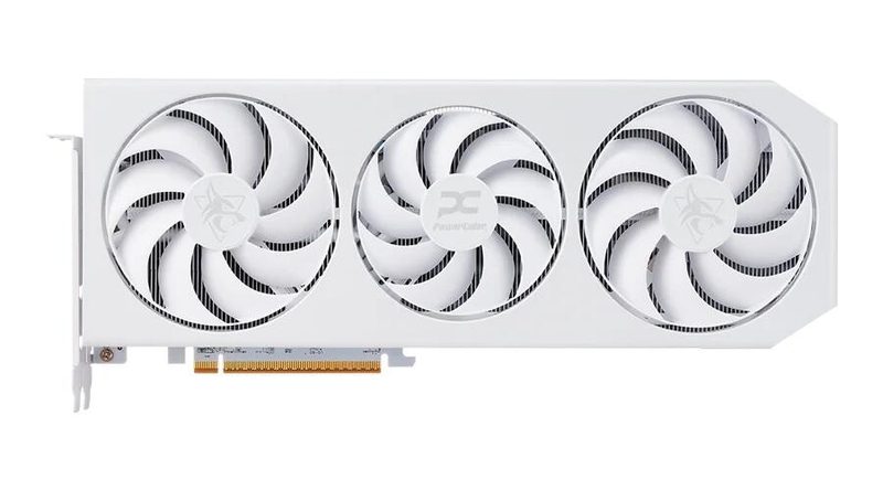 Carte graphique PowerColor AMD Radeon RX 9070 XT Hellhound Spectral White OC 16 Go GDDR6 blanche