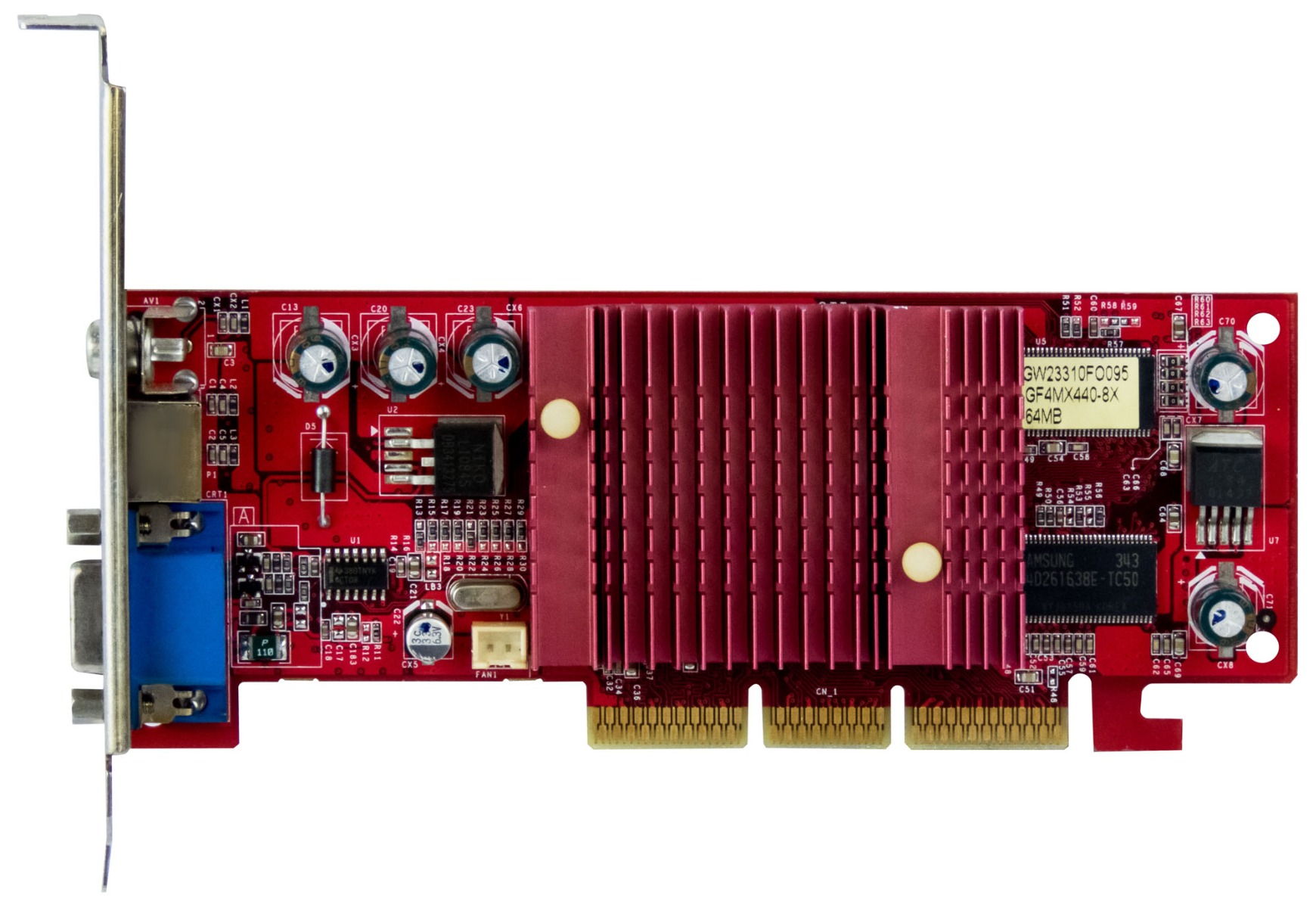 GAINWARD NVIDIA GeForce4 MX440-8X 64 Mo GW23310FO095 AGP