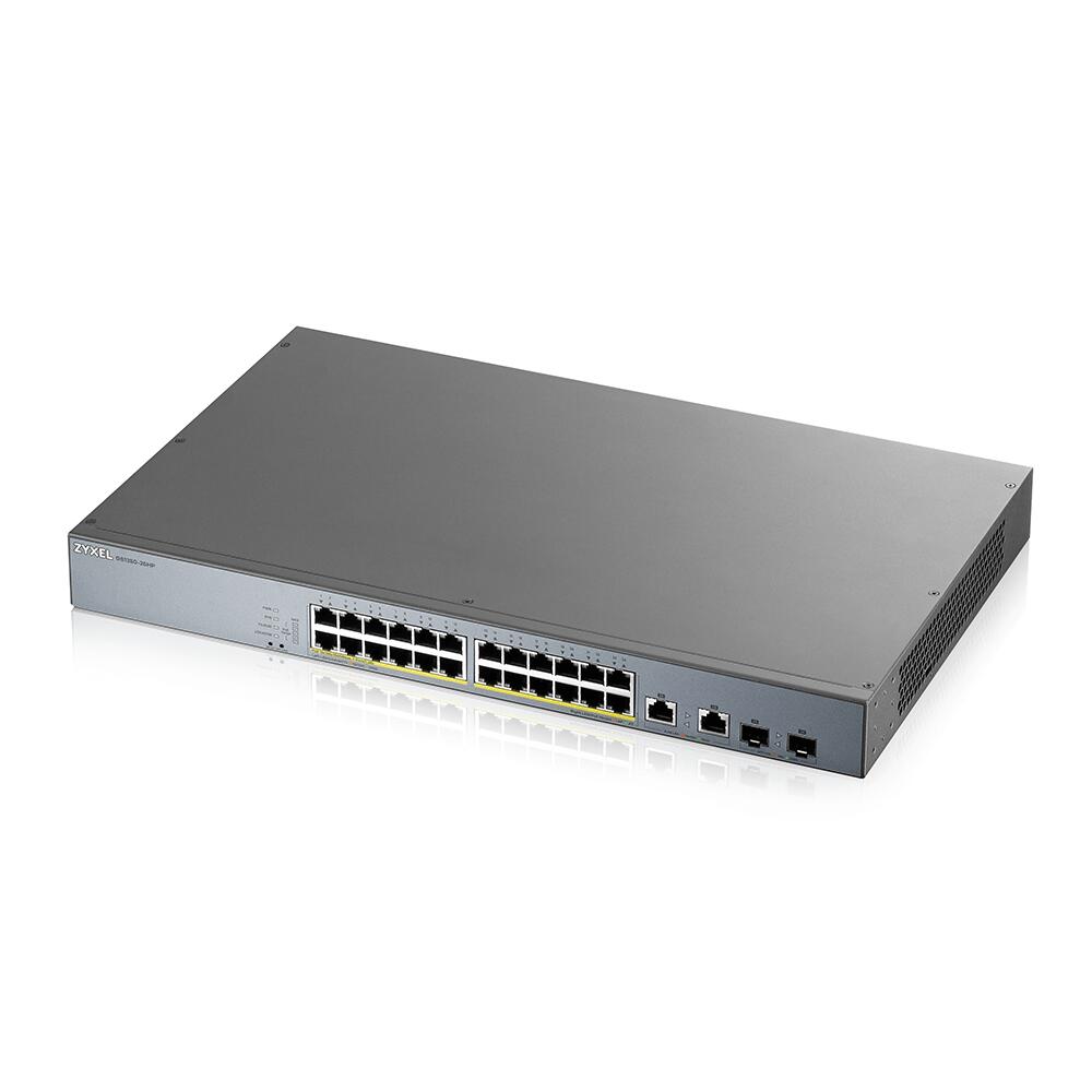 Switch de surveillance Zyxel GS1350-26HP 26 ports Smart Managed PoE 24x 100/1000 Mbps, 2x RJ45/SFP