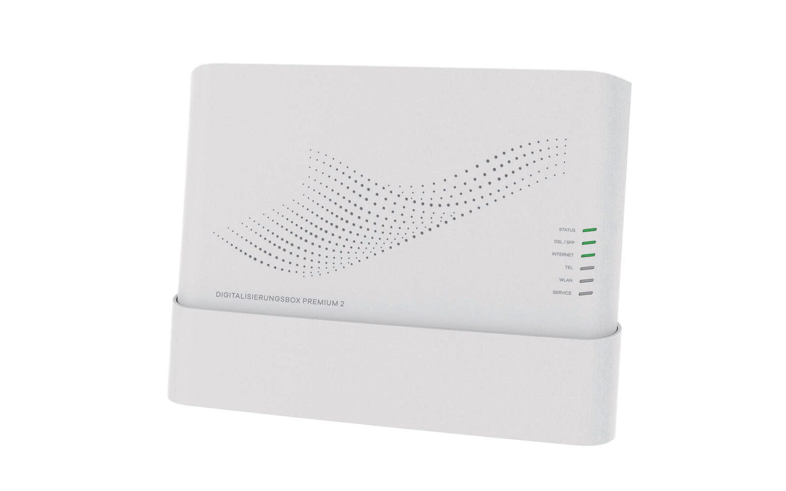 Box Digitalisation Premium 2 de Telekom avec 4 ports Gigabit et WiFi 6 Dual-Band blanc (40823406)